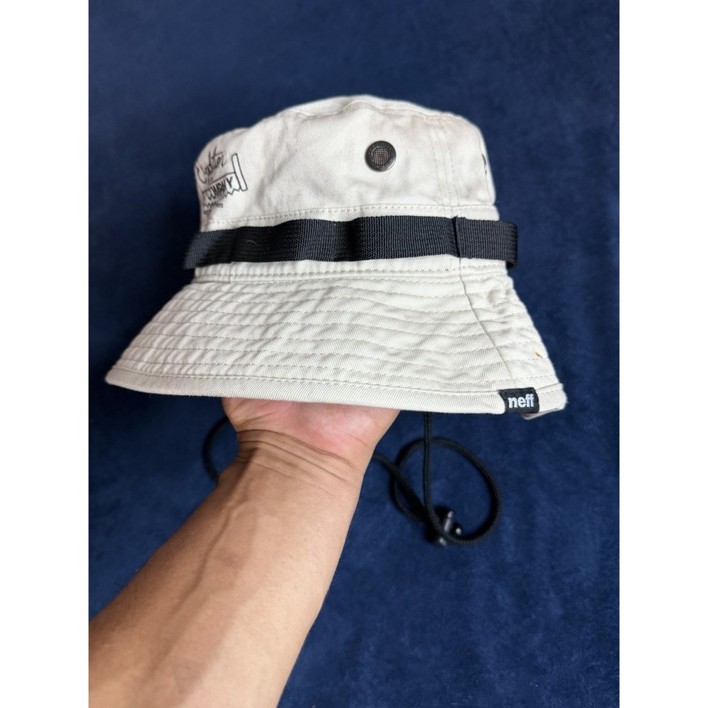 Neff Skate Expedition Safari Bucket Hat Off White Ivory Mens OSFM